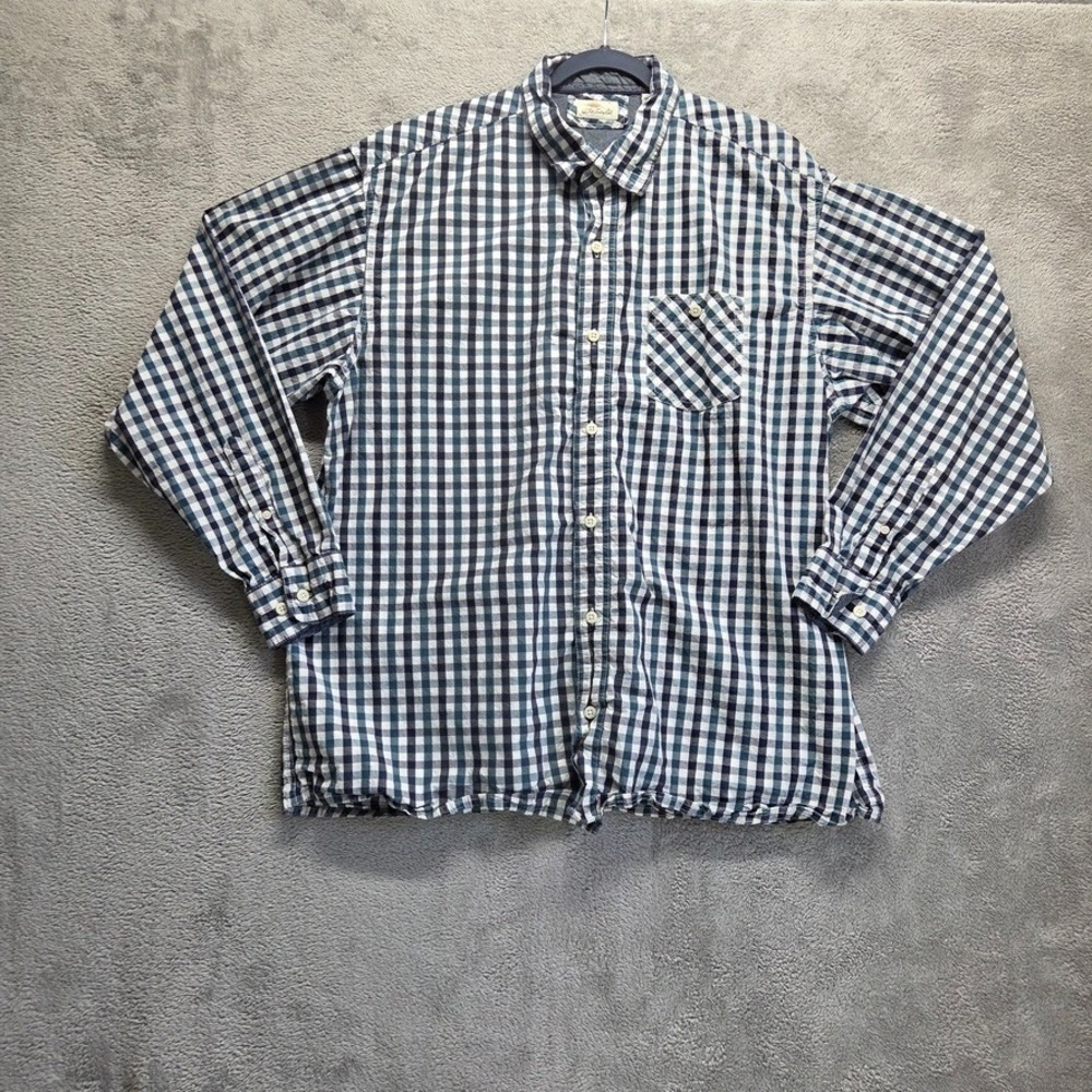 Bob Timberlake Shirt Mens XL Button Down Long Sleeve Collared Plaid Preppy